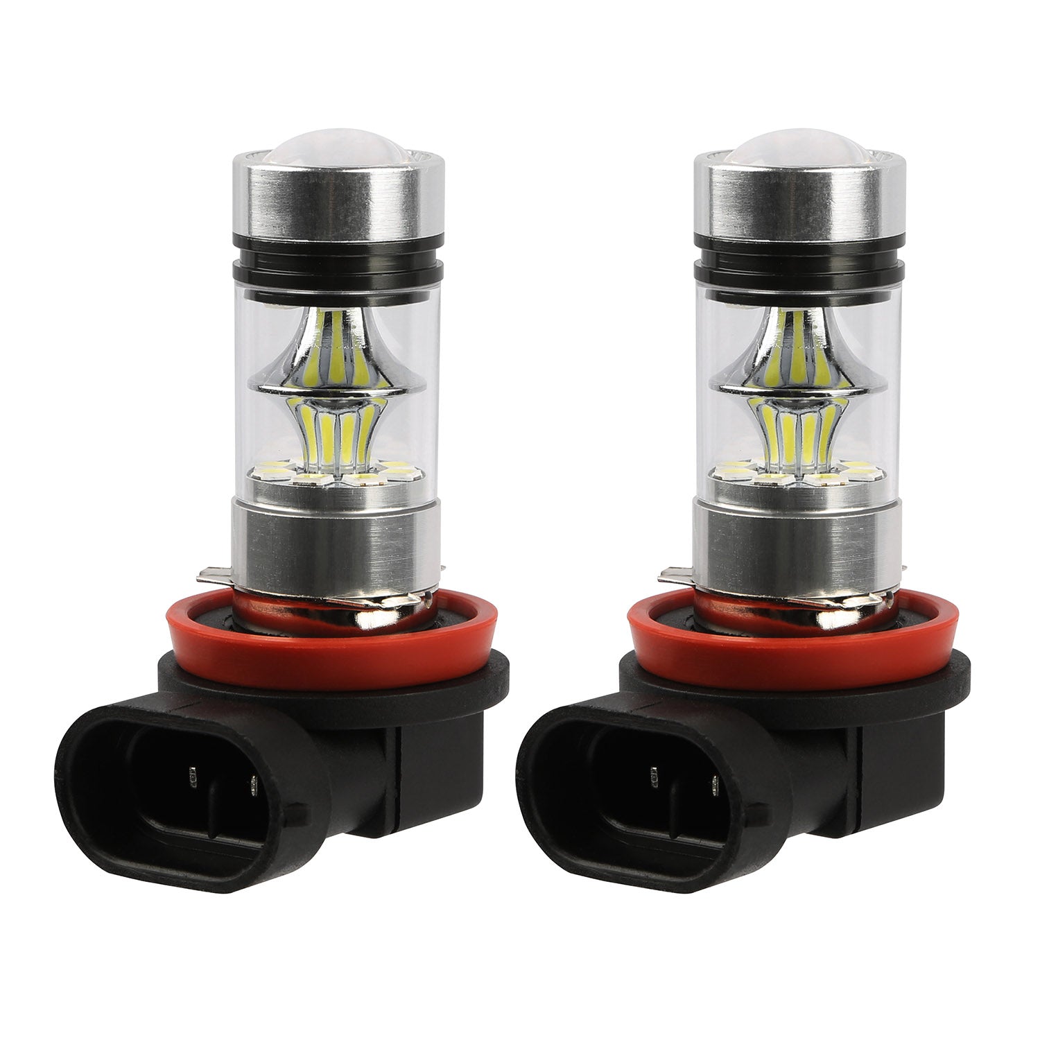 2PCS 1000lm 100W H8/H9/H11 LED Fog DRL Light Bulb IP65 Water-Resistant 360°