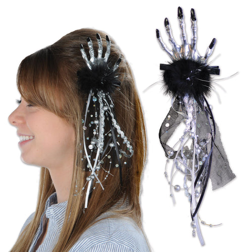 Beistle Skeleton Hand Hair Clip - Halloween | Party Supply | Decoration