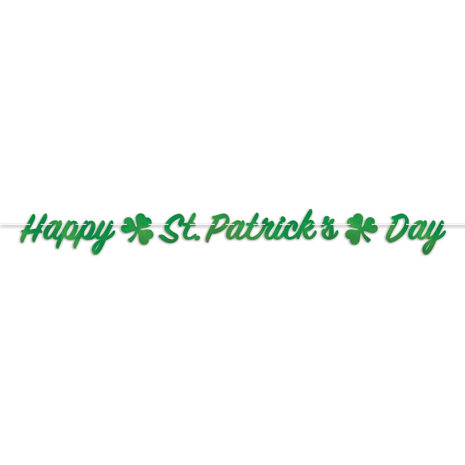 Beistle Foil Happy St. Patrick's Day Streamer - St. Patricks | Party Supply