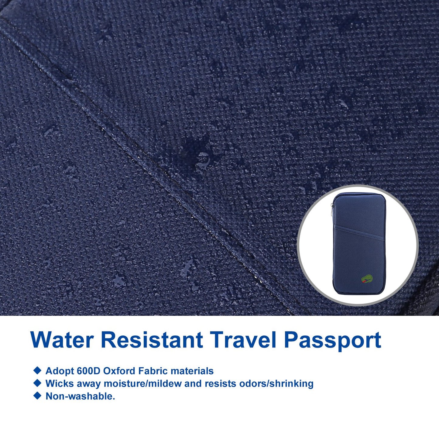 Travel Passport Wallet 12Cells Ticket ID Credit Card Holder Water Repellent