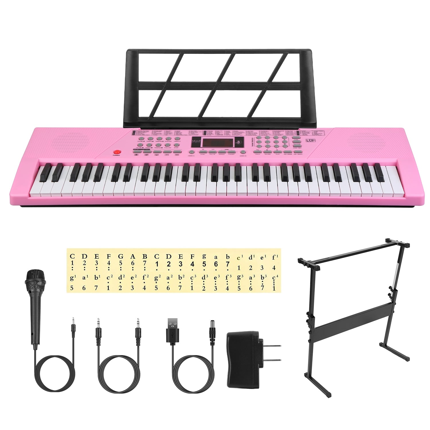 61 Keys Digital Music Keyboard Electric Piano Electronic Musical Instrument 9904