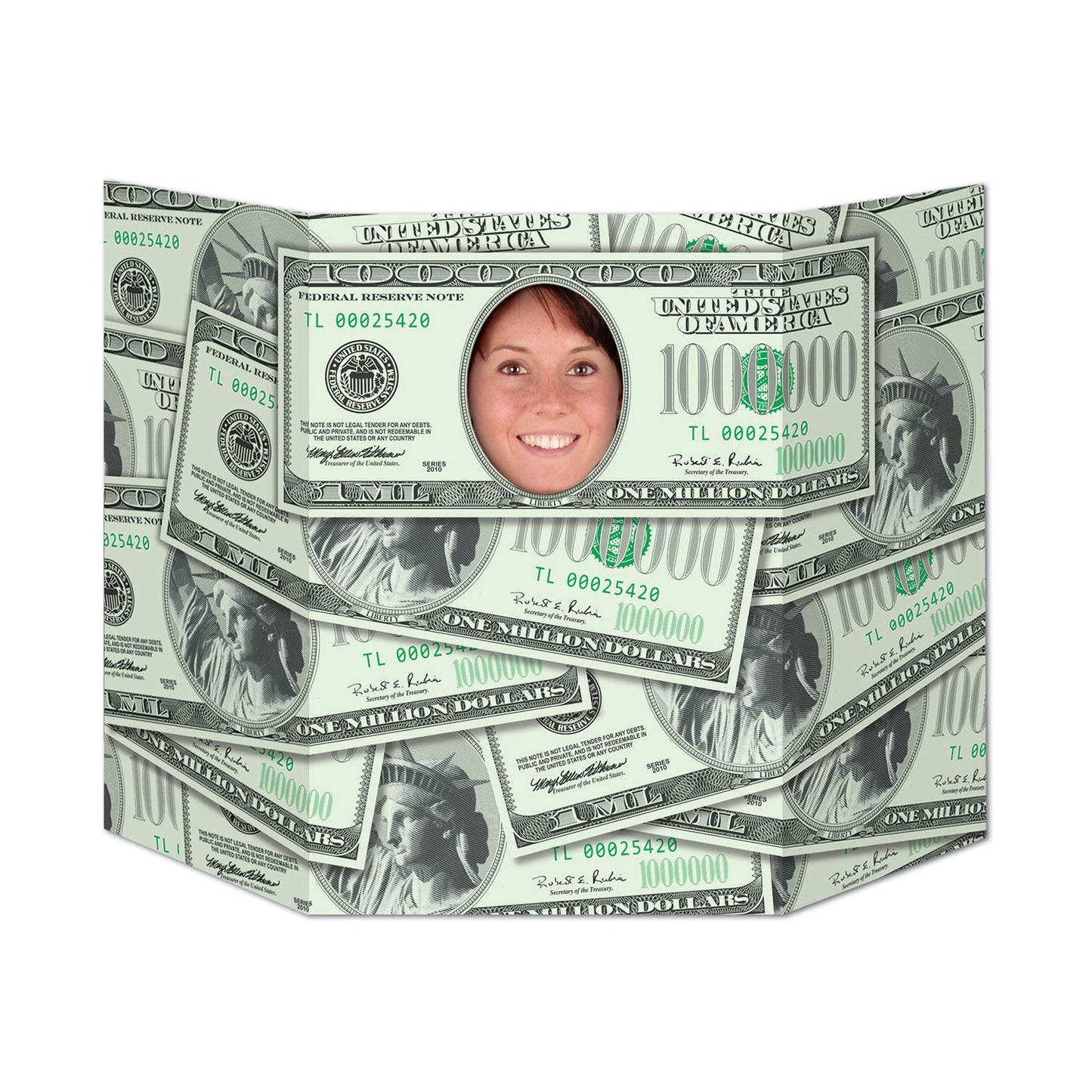 Beistle Million Dollar Smile Photo Prop - Casino | Party Supply | Decoration