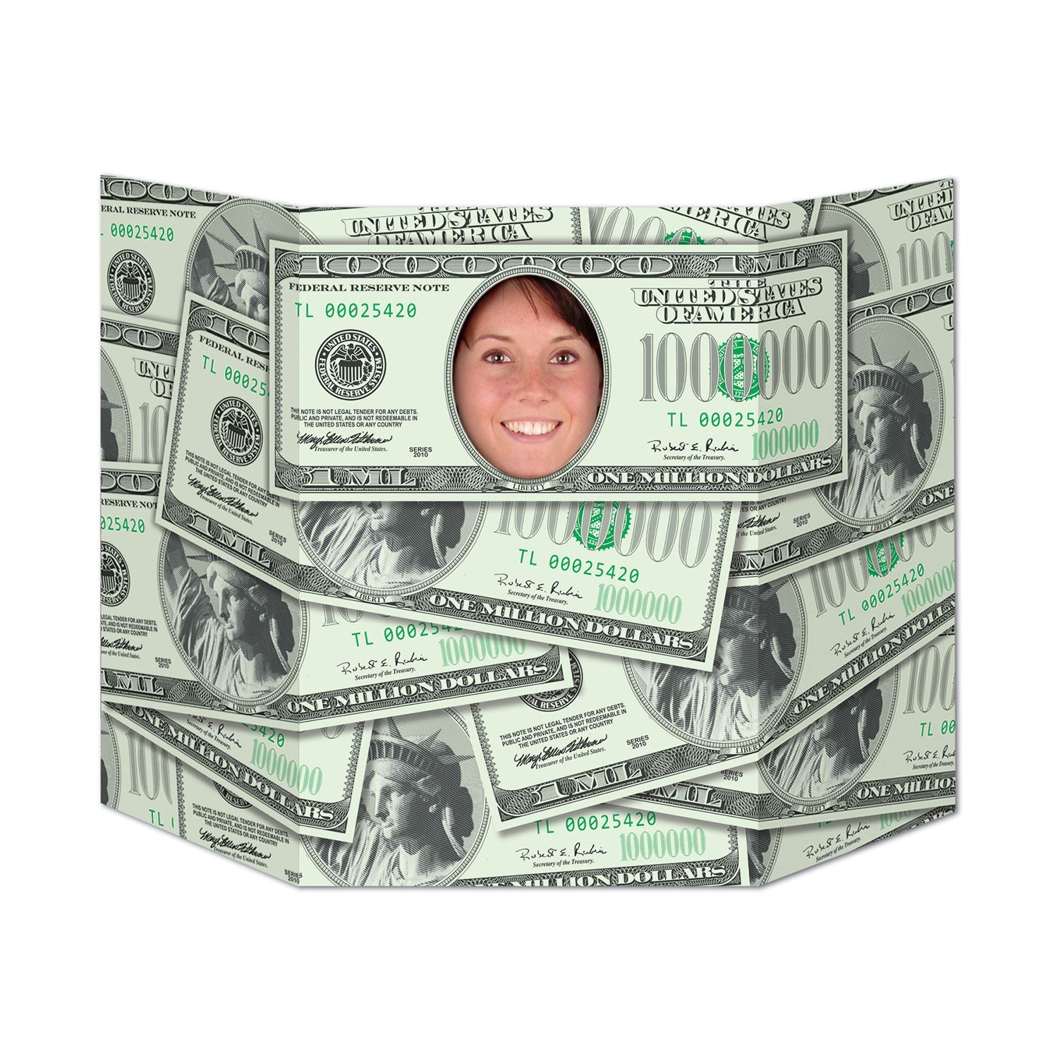 Beistle Million Dollar Smile Photo Prop - Casino | Party Supply | Decoration