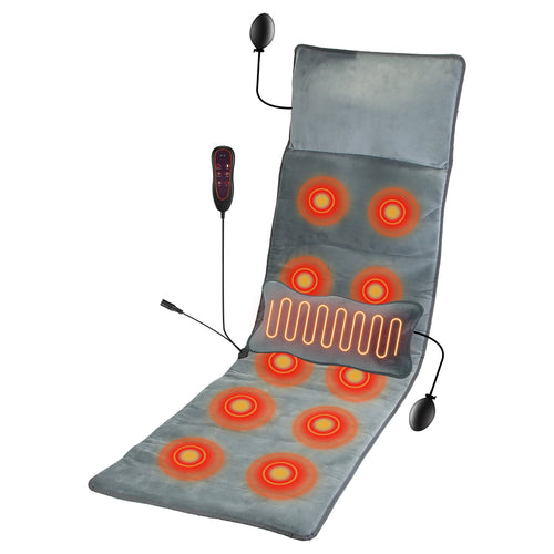 Full Body Electric Massage Mat with Heat Vibration Massage Pad Cushion Back