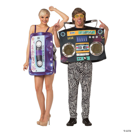 Unisex | Mix Tape & Boom Box Couple Costumes