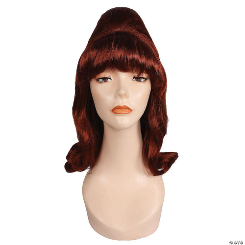 Womens Beehive Pageboy Wig | Red-Bright