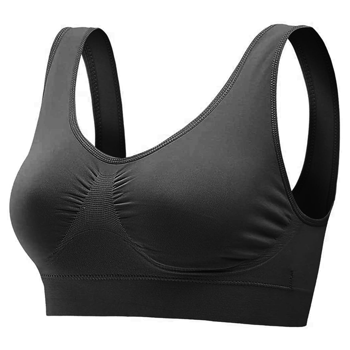 3 Pack Sport Bras For Women Seamless Wire-free Bra Light Support Tank Tops For