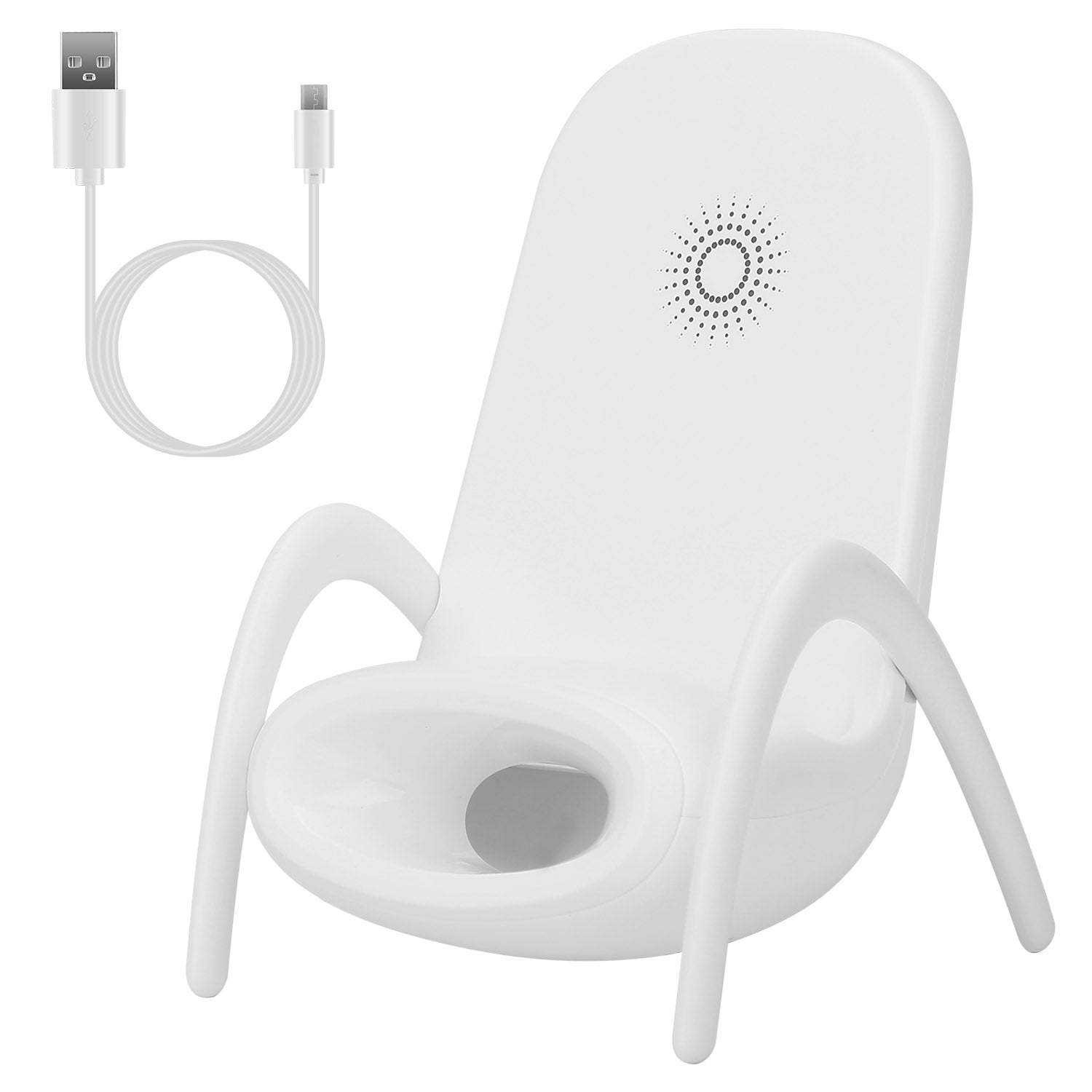 Wireless Charger Portable Mini Chair Phone Holder Stand Bracket with Physic 6175