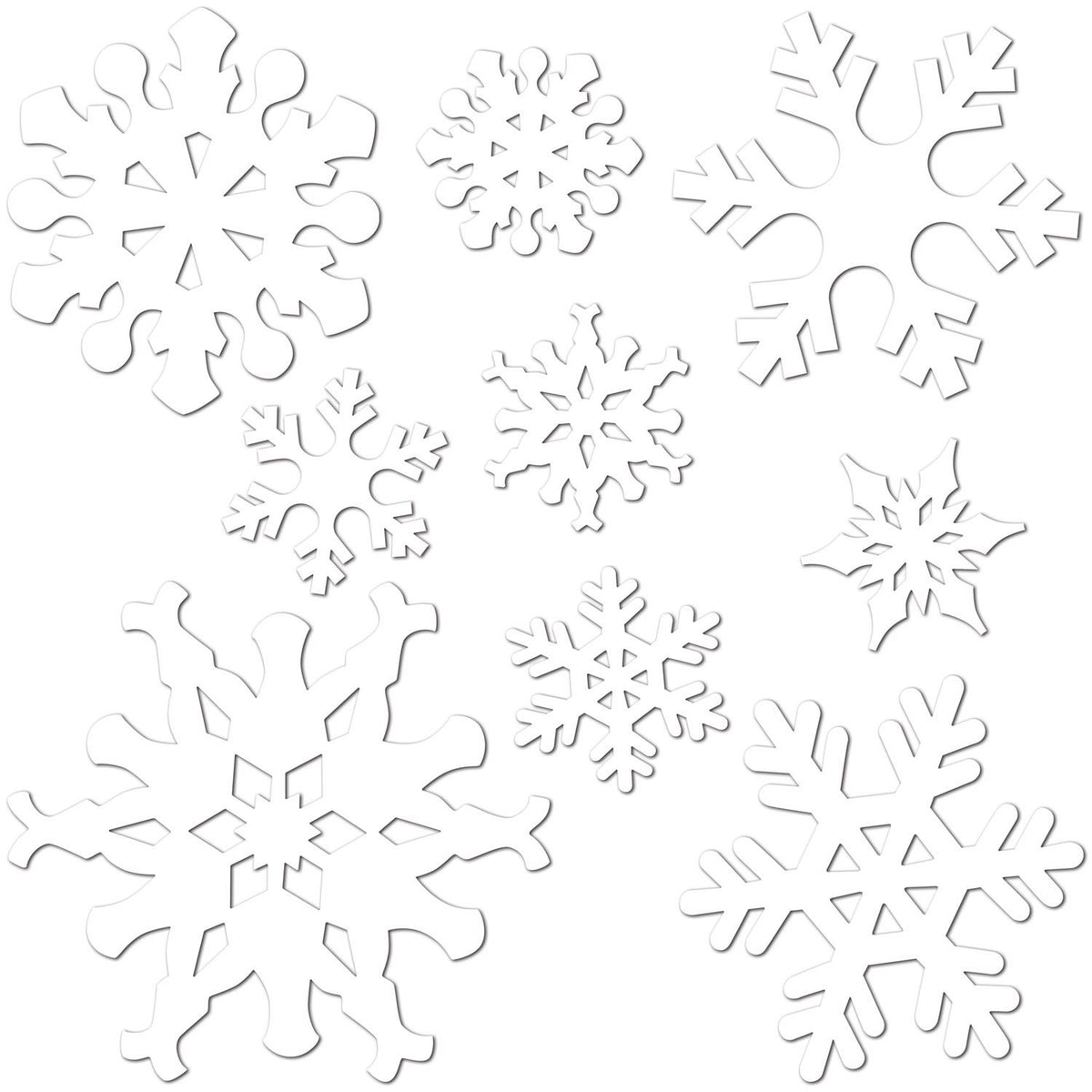 Beistle Snowflake Cutouts - Christmas/Winter | Party Supply | Decoration