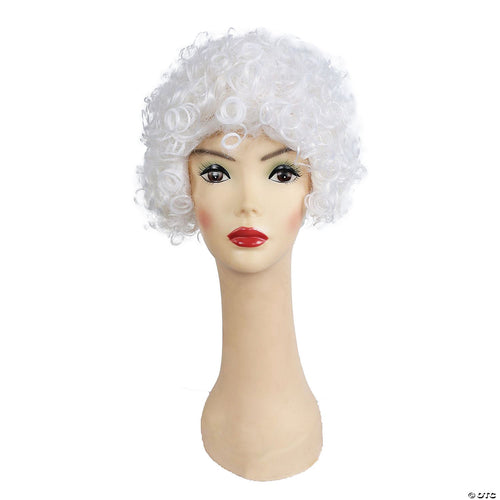 Curly Clown Wig | White