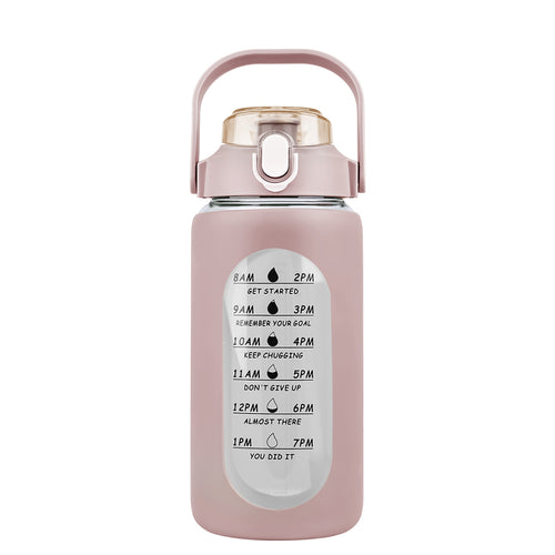 34Oz Glass Water Bottle Sports Water Bottle Motivational Water Bottle Water