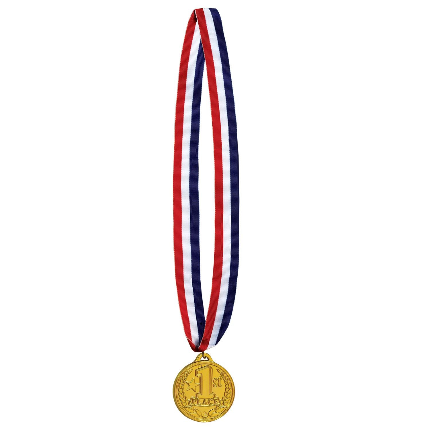 Beistle 1st Place Medal w/Ribbon - Sports | Party Supply | Decoration | Favor