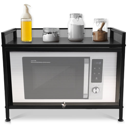 Bakers Rack Carbon Steel Kitchen Storage Cabinets Microwave Stand Kitchen