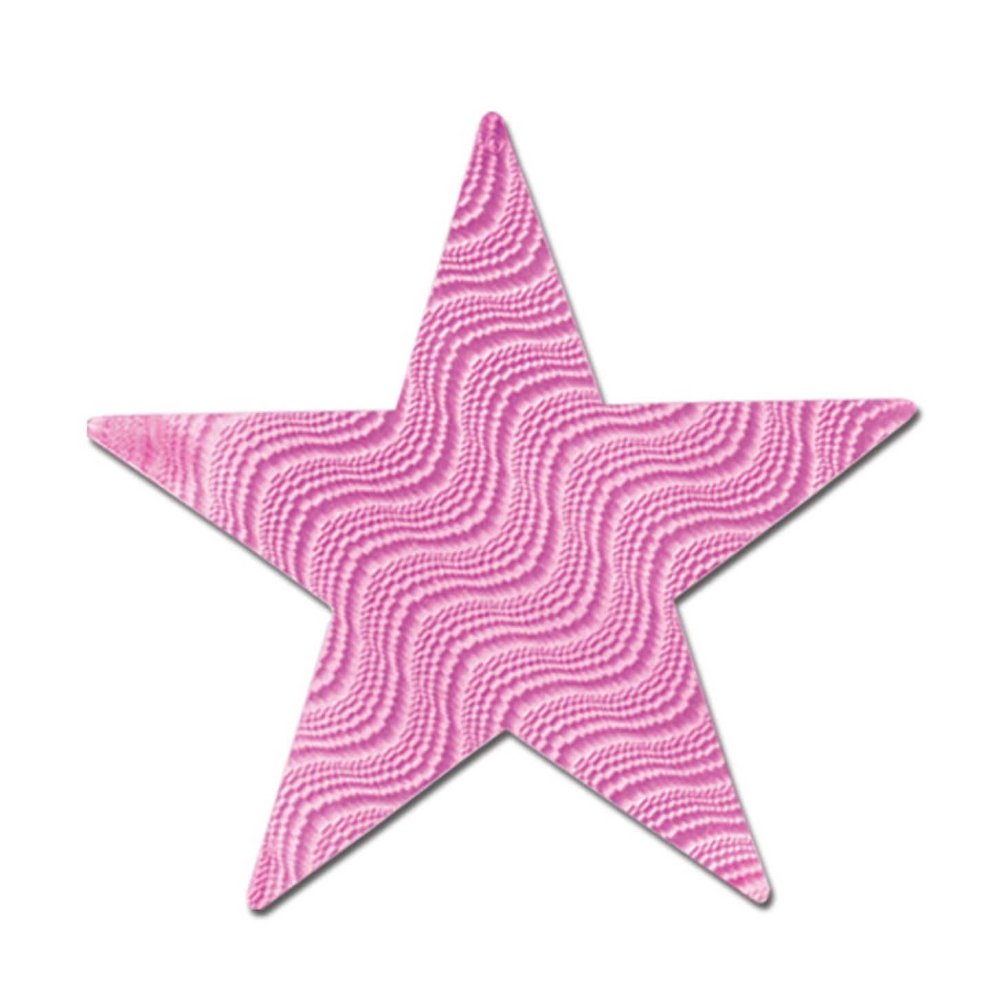 Beistle Pink Embossed Foil Star - Princess | Party Supply | Decoration | Favor