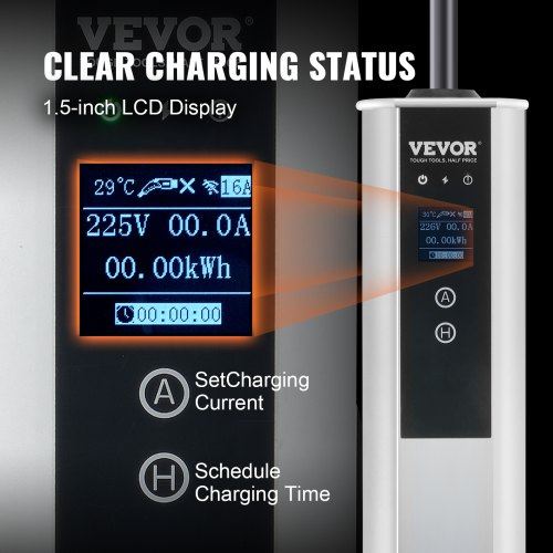 Level 2 Portable EV Charger 40A 240V Electric Vehicle Charger