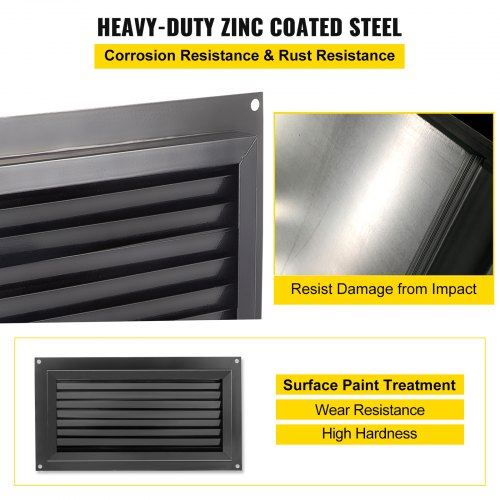 Flood Vent 8" Height x 16" Width Foundation Flood Vent to Reduce Foundation