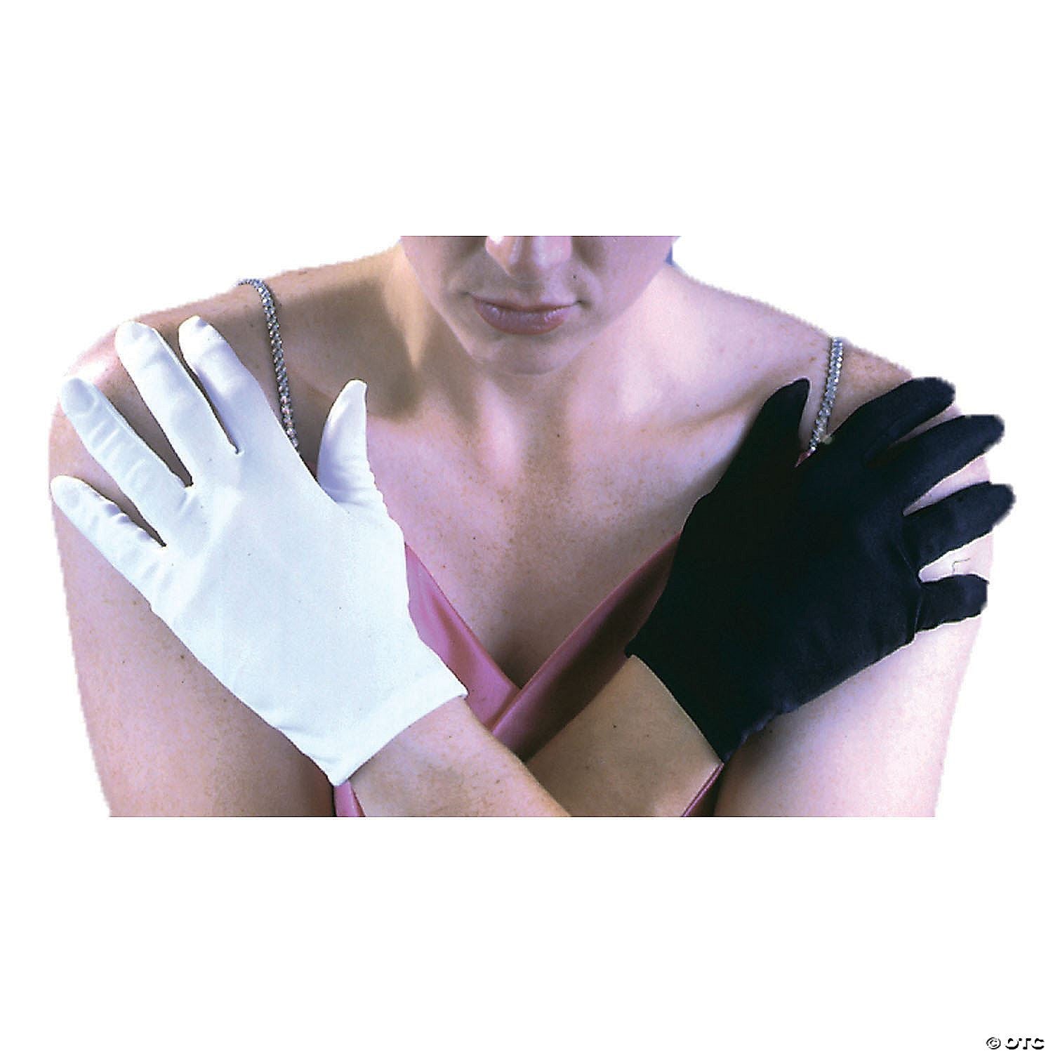 Mens | Adult's Costume Gloves | White