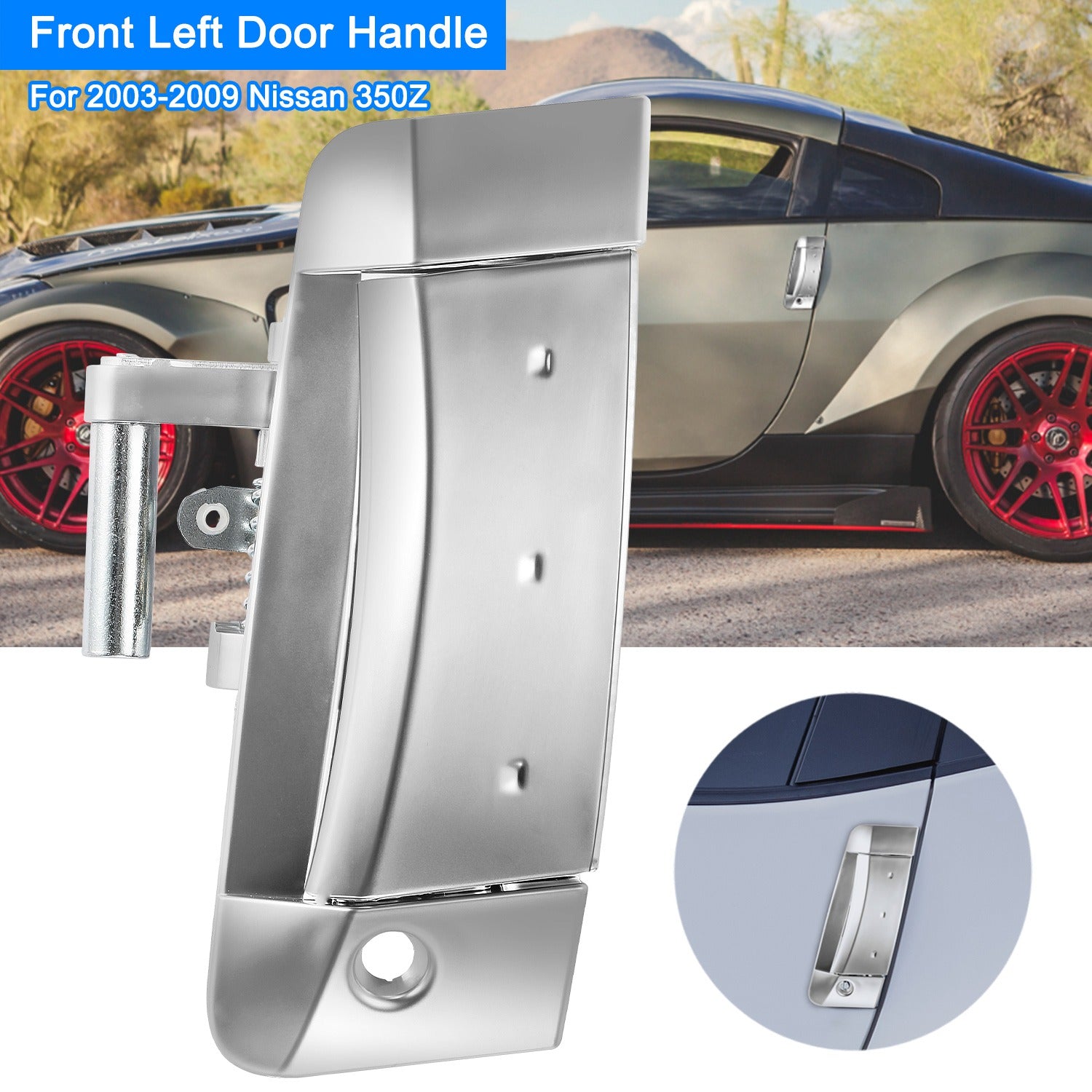Left Driver Outside Exterior Door Handle For Nissan 350Z 2003-2009 Driver Side
