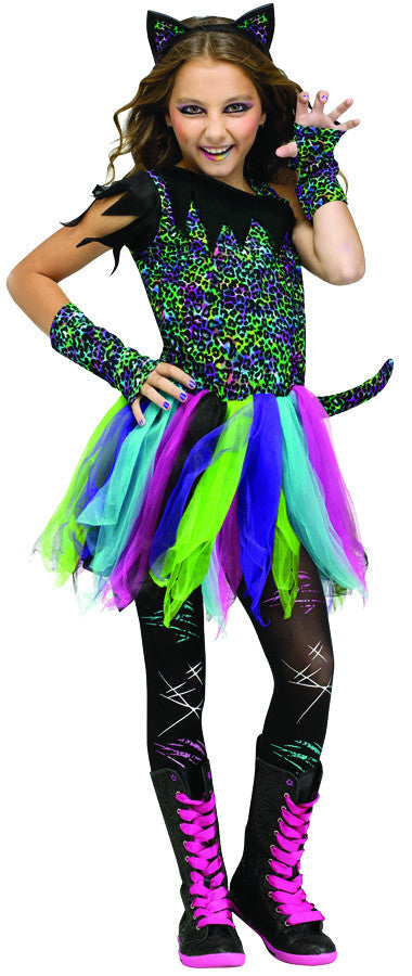 Girls Wild Cat Costume