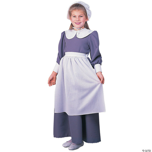 Girls Gray Pilgrim Dress Costume