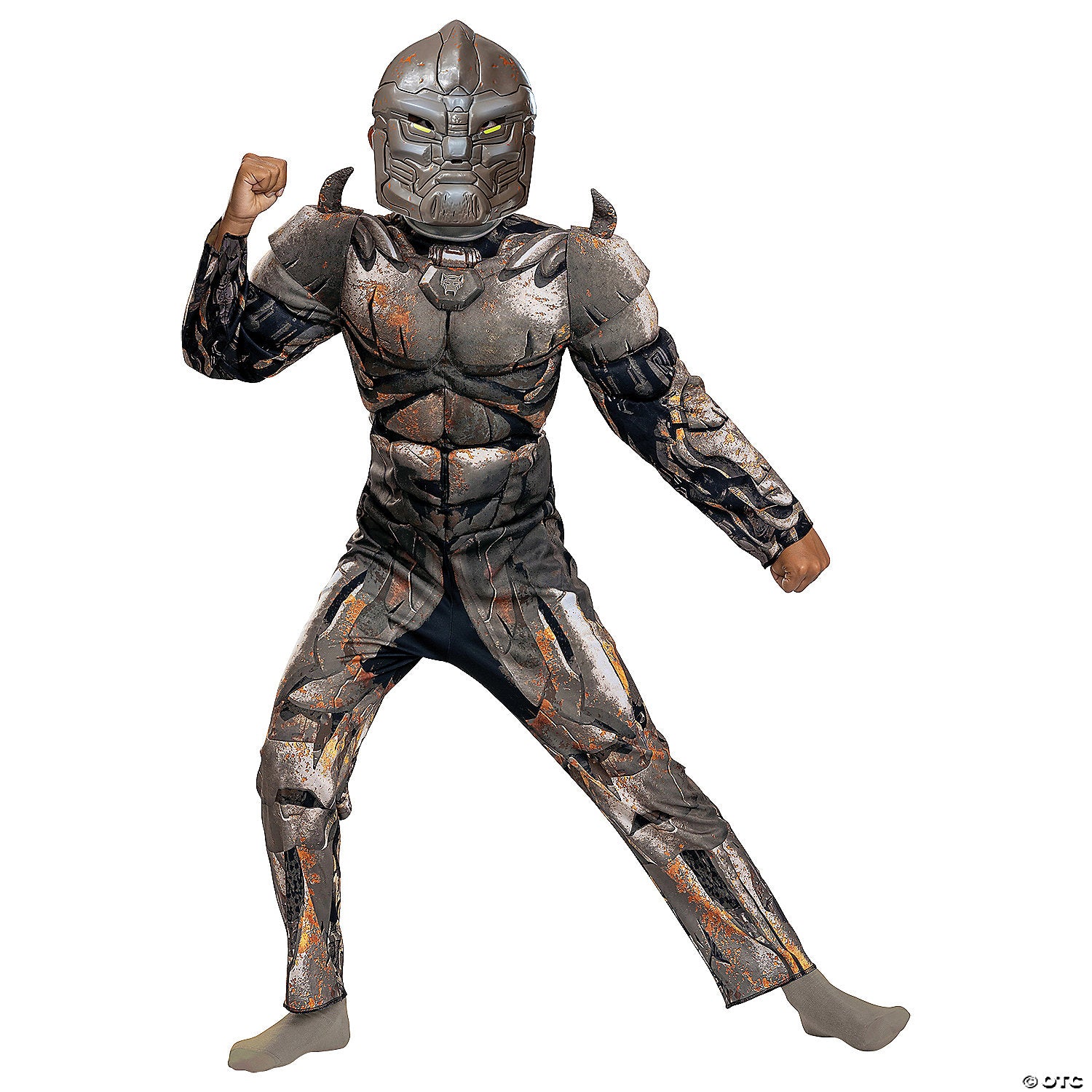 Kids Classic Muscle Transformers Rhinox T7 Costume