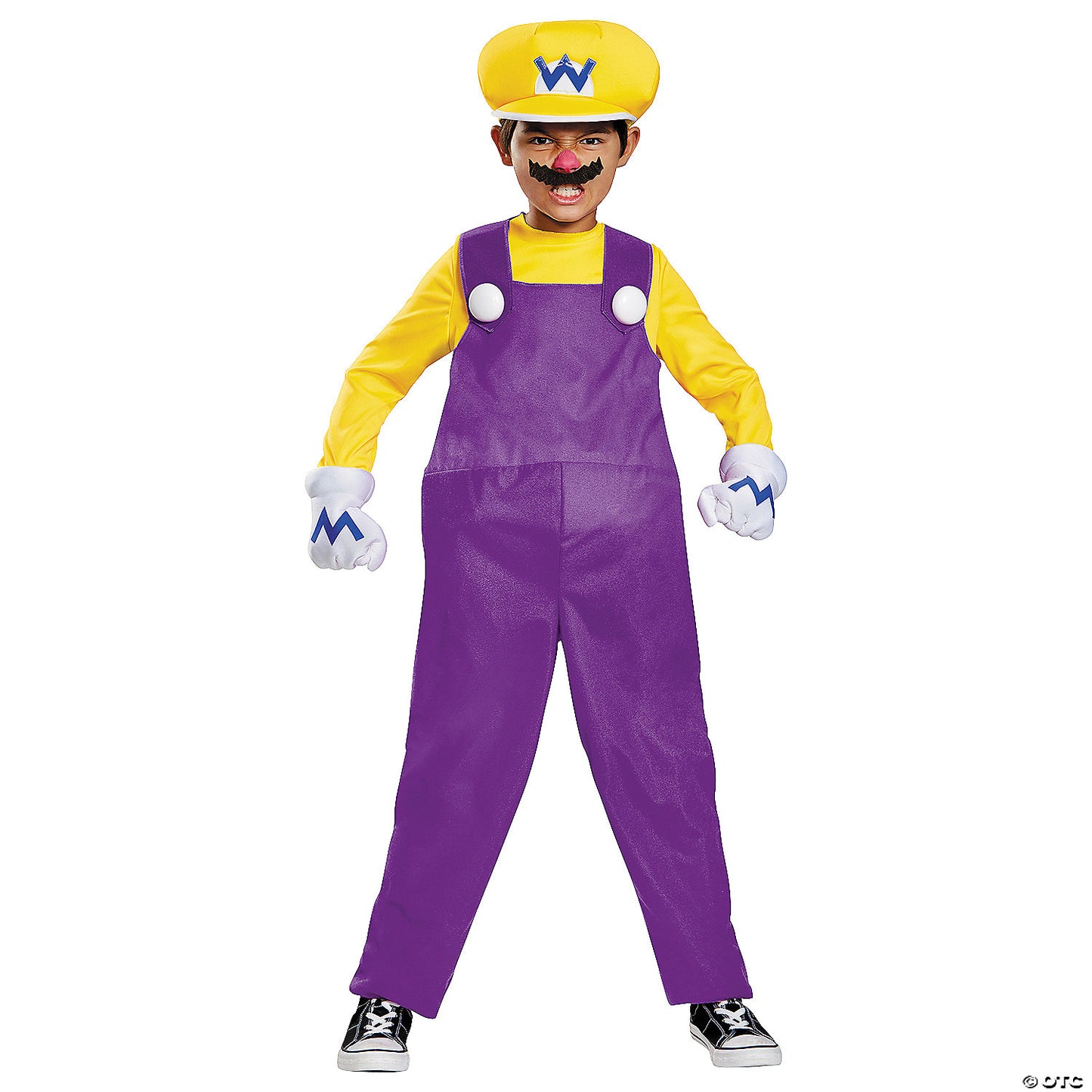 Boys Kids Deluxe Super Mario Bros. Wario Costume