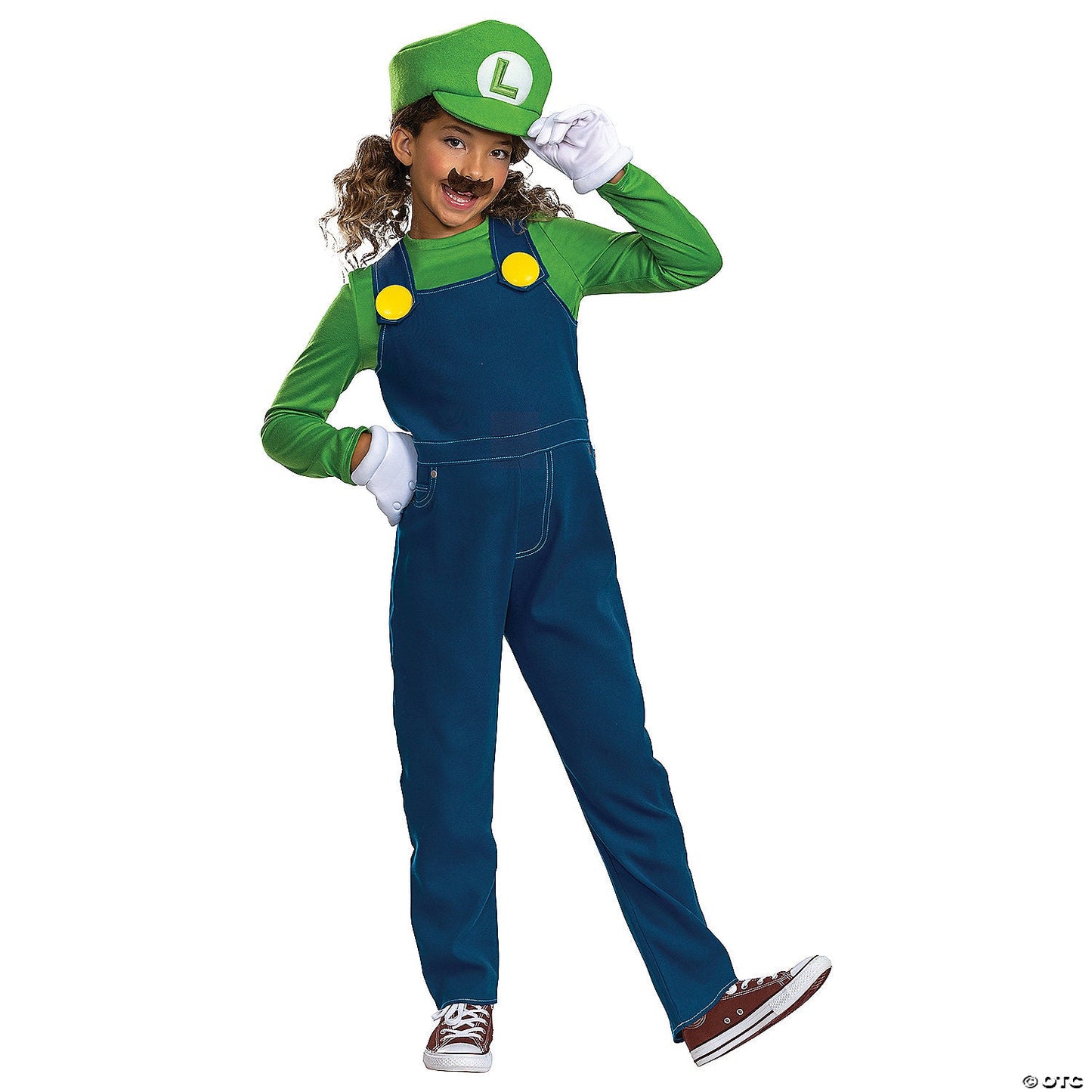 Kids Elevated Super Mario Bros Luigi Costume