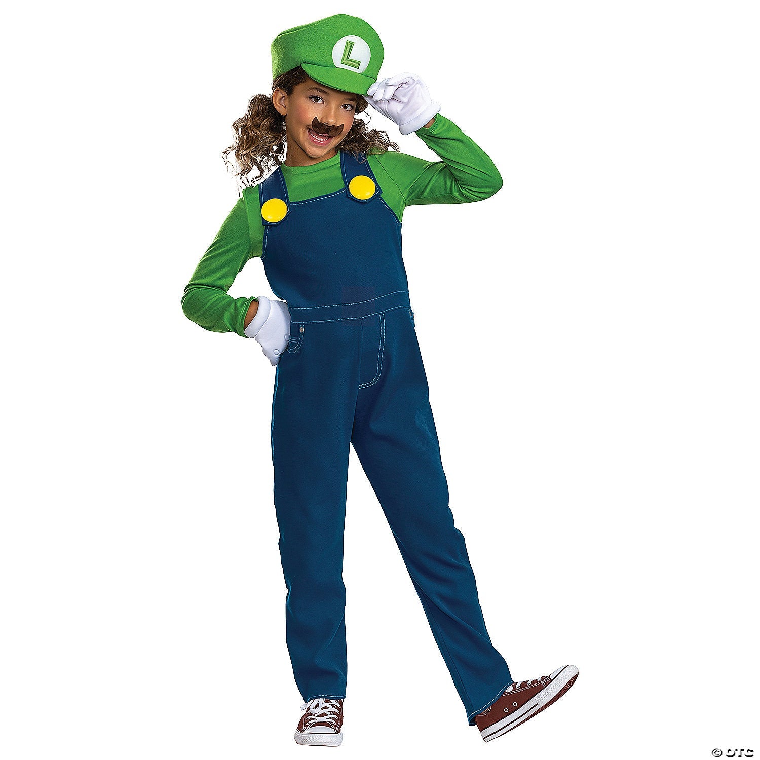 Kids Elevated Super Mario Bros Luigi Costume