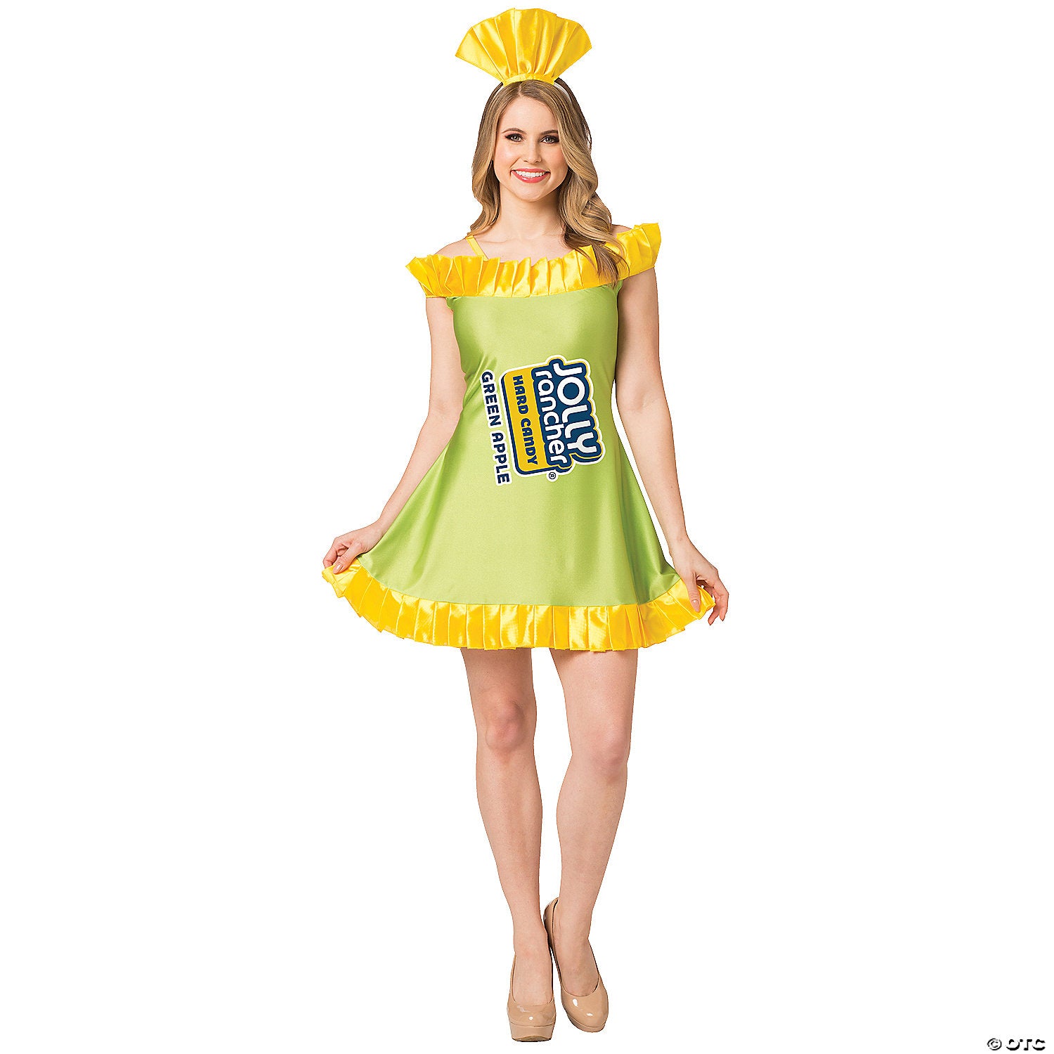 Womens Green Apple Jolly Rancher Costume Md/Lg 8-12