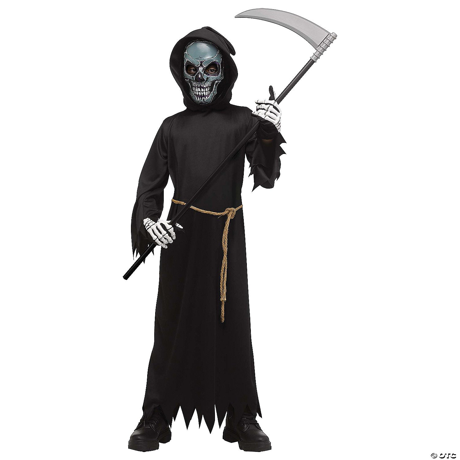 Kids Electro Skull Reaper Costume w/ Light-Up Mask