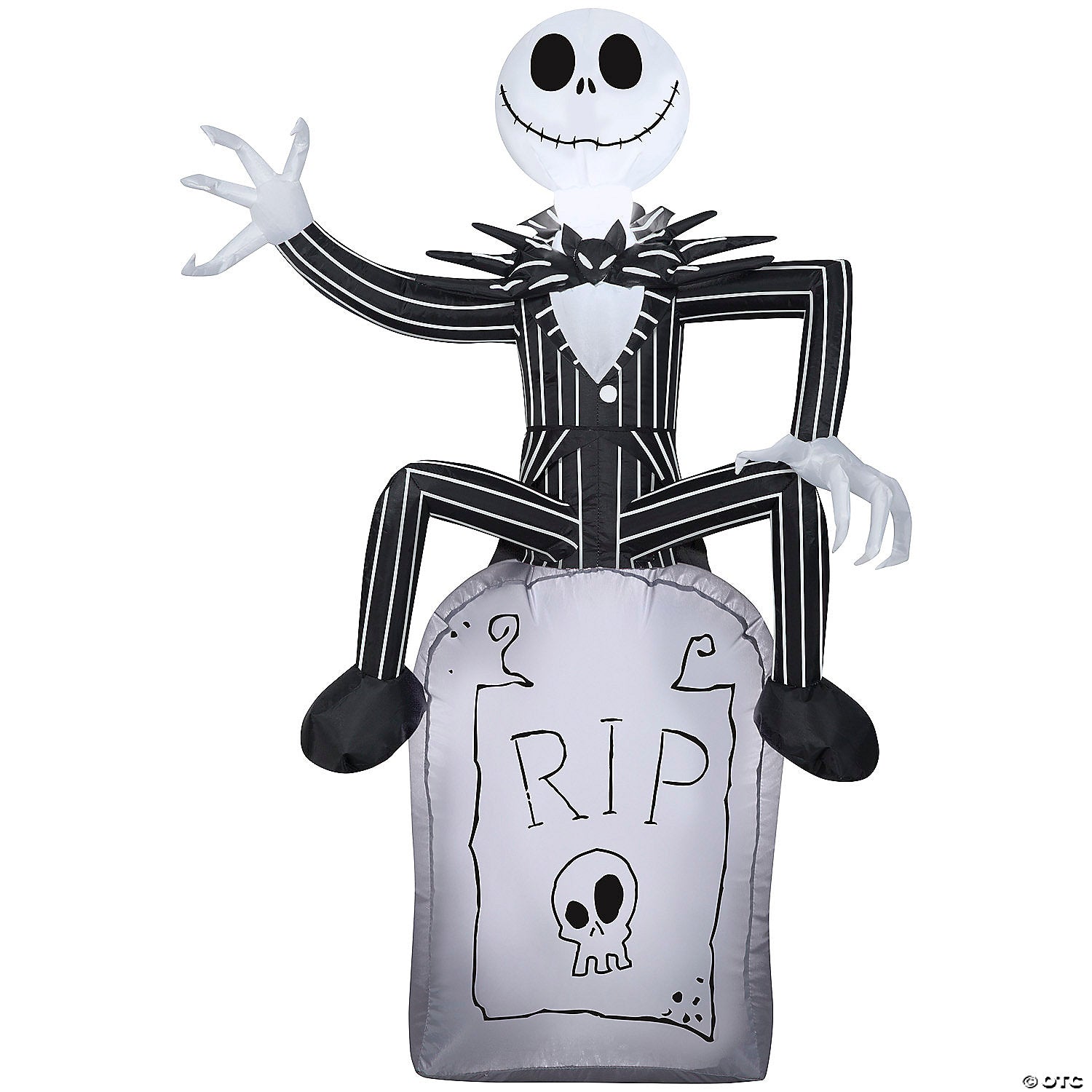 42" Airblown® Jack Skellington On Tombstone Inflatable Yard Decor