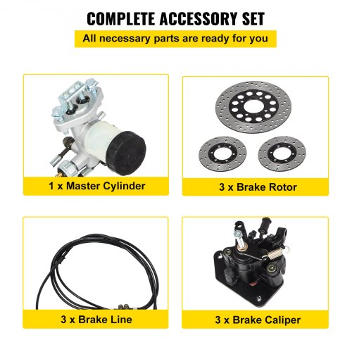 Complete GoKart Brake Master Cylinder Kit KD150BRKIT Go Kart – 60 MM