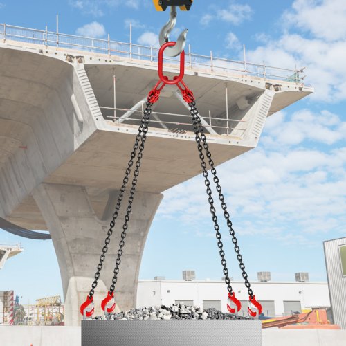 Chain Sling 516 inch x 5 ft Lifting Chains with Hooks G80 Engine Chain
