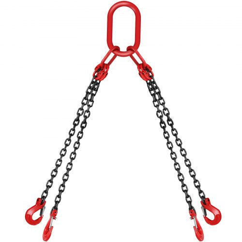 Chain Sling 516 inch x 5 ft Lifting Chains with Hooks G80 Engine Chain