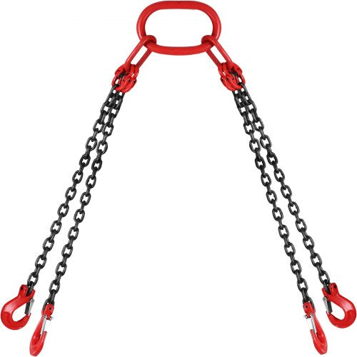 Chain Sling 516 inch x 5 ft Lifting Chains with Hooks G80 Engine Chain