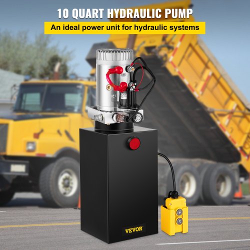 Hydraulic Pump Electric Hydraulic Pump Metal Reservoir 10 Quart Single