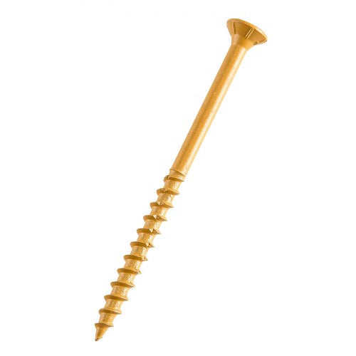 Wood Screws 350 PCS, #10 x 3-Inch Anti-Rust Coated, Exterior Deck Screw Torx/T25 Star Drive, Metal Rust-Resistant Outdoor Decking Screws with 2 Screw Connectors, for Decking Fencing Framing