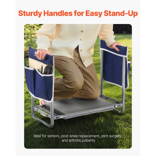 Garden Kneeler and Seat 11 in Wide Kneeling Pad Heavy Duty Garden Kneeling