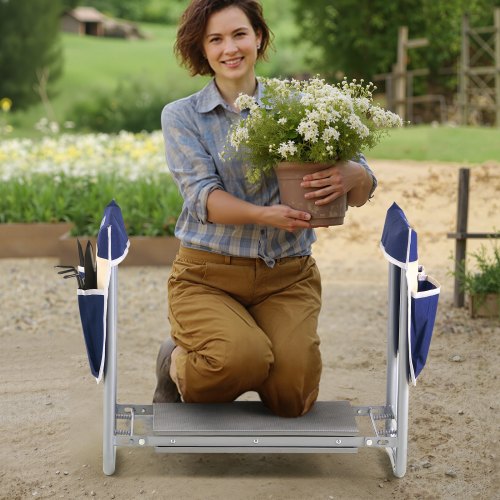 Garden Kneeler and Seat 11 in Wide Kneeling Pad Heavy Duty Garden Kneeling