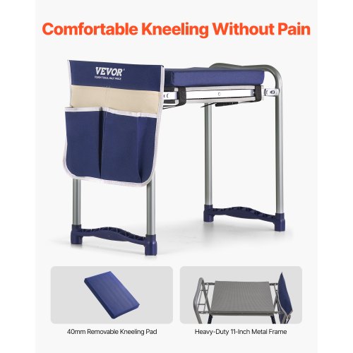 Garden Kneeler and Seat 11 in Wide Thick Kneeling Pad Heavy Duty Garden