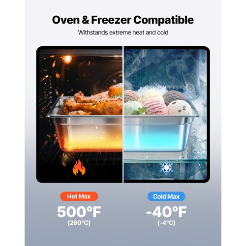 1 Pack Stainless Steam Hotel Pan Full Size Table Steam Pan 6 Inch Deep