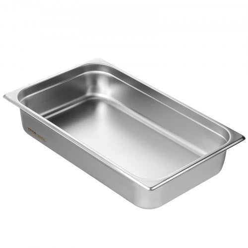 Hotel Pan Full Size AntiJam Steam Pan 08mm Thick Stainless Steel