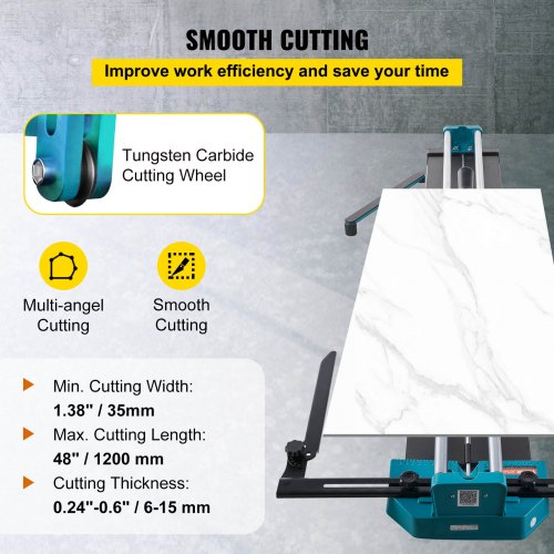 Manual Tile Cutter 481200mm Cutting Machine w Laser Guide for Ceramic