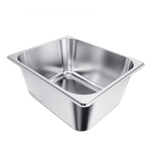 2 Pack Stainless Steam Hotel Pans 12 Size Table Steam Pans With Lids 6