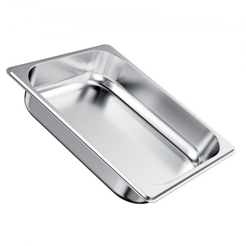 4 Pack Stainless Steam Hotel Pan 12 Size Table Steam Pan 2.5 Inch Deep