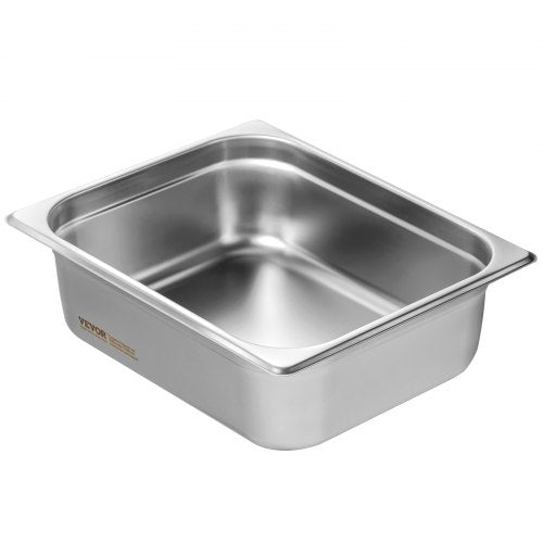 8 Pack Hotel Pans 12 Size AntiJam Steam Pan with Lid 08mm Thick
