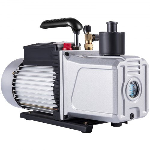 Vacuum Pump 12CFM 1 HP Single Stage Air Conditioning Vacuum Pump 110V 5PA