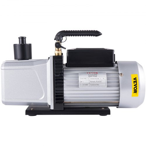Vacuum Pump 12CFM 1 HP Single Stage Air Conditioning Vacuum Pump 110V 5PA