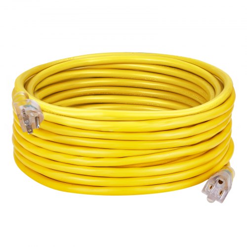 100FT Heavy Duty Extension Cord 12AWG 15Amps 1875W 3 Prongs Indoor Outdoor