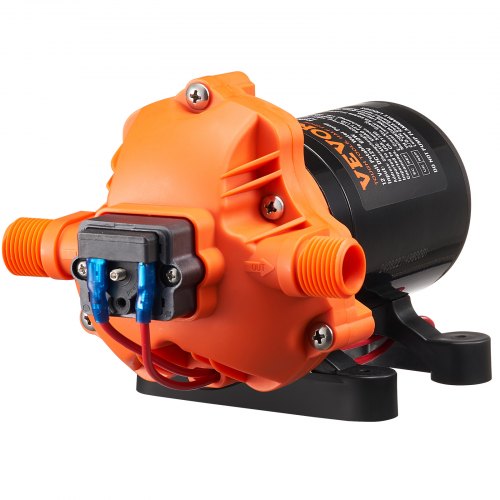 12V Diaphragm Pump 18GPM 681 Lmin 3Chamber Water Pump Pressure Switch